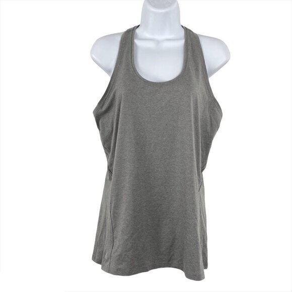 Athleta Limitless Heather Keyhole‎ Tank Top Gray Po - Picture 3 of 8